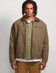 AIR SPACE Sherpa Jacket, Green product photo View 02 S