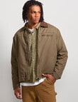 AIR SPACE Sherpa Jacket, Green product photo View 05 S