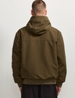AIR SPACE Zip Thru Hooded Jacket, Green product photo View 03 S
