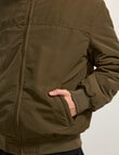 AIR SPACE Zip Thru Hooded Jacket, Green product photo View 08 S