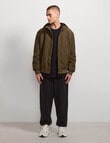 AIR SPACE Zip Thru Hooded Jacket, Green product photo View 10 S