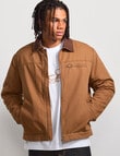 AIR SPACE Sherpa Jacket, Brown product photo View 02 S