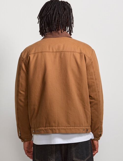 AIR SPACE Sherpa Jacket, Brown product photo View 03 L