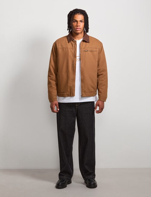 AIR SPACE Sherpa Jacket, Brown product photo View 06 L