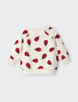 Bonds Love Bug Roomies Top, Cream & Red product photo View 02 S
