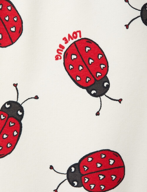 Bonds Love Bug Roomies Trackpant, Cream & Red product photo View 05 L