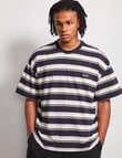 AIR SPACE Edgey Stripe Tee, Navy product photo View 02 S