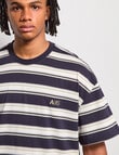AIR SPACE Edgey Stripe Tee, Navy product photo View 04 S
