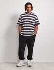 AIR SPACE Edgey Stripe Tee, Navy product photo