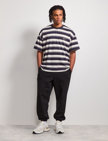 AIR SPACE Edgey Stripe Tee, Navy product photo
