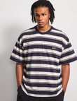 AIR SPACE Edgey Stripe Tee, Navy product photo View 02 S