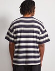 AIR SPACE Edgey Stripe Tee, Navy product photo View 03 S