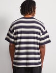 AIR SPACE Edgey Stripe Tee, Navy product photo View 03 S