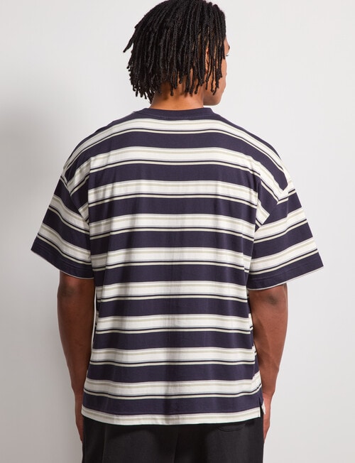 AIR SPACE Edgey Stripe Tee, Navy product photo View 03 L