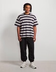 AIR SPACE Edgey Stripe Tee, Navy product photo View 06 S