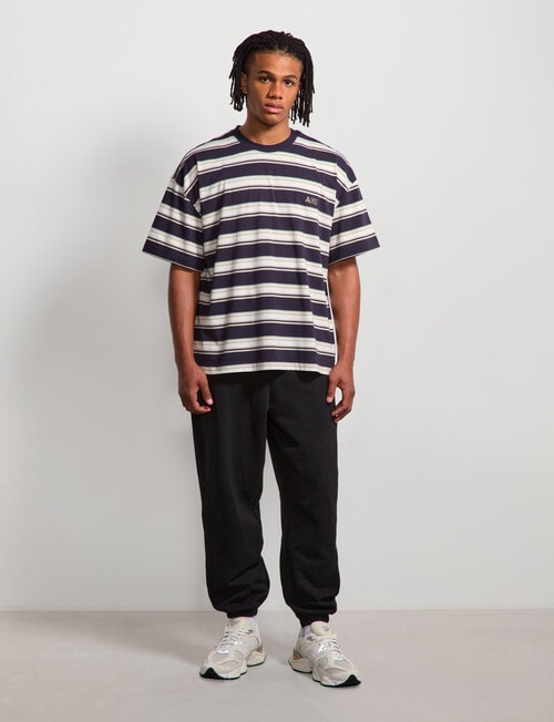 AIR SPACE Edgey Stripe Tee, Navy product photo View 06 L