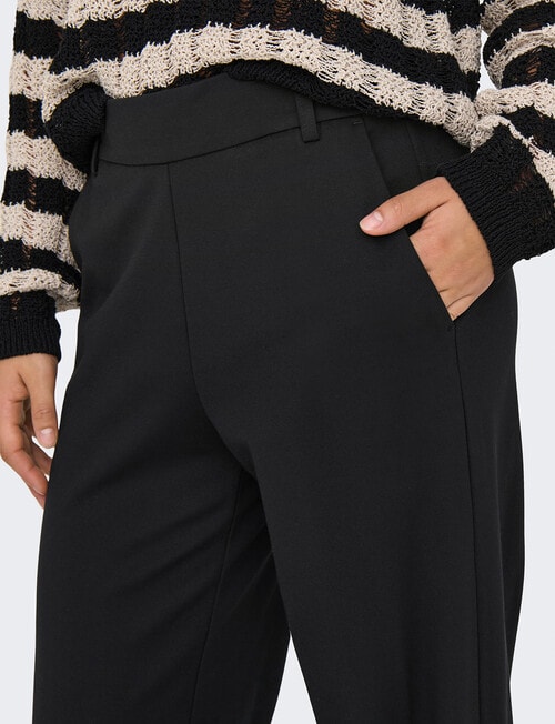 ONLY Poptrash Straight Pant, Black product photo View 03 L