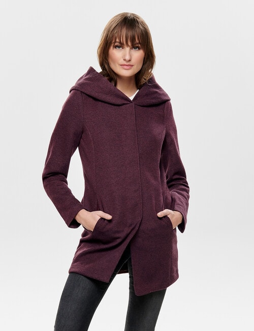 ONLY Sedona Light Coat, Chocolate Truffle Marle product photo