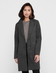 ONLY Carrie Bonded Coat, Dark Grey Marle product photo