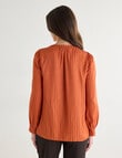 Oliver Black Satin Self Stripe Top, Sienna product photo View 02 S