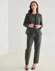 Oliver Black Satin Self Stripe Top, Forest product photo View 06 S