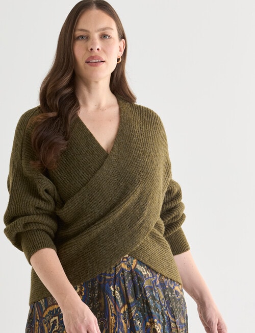Whistle Wrap Jumper, Kelp product photo View 12 L