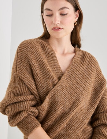 Whistle Wrap Jumper, Bronze product photo