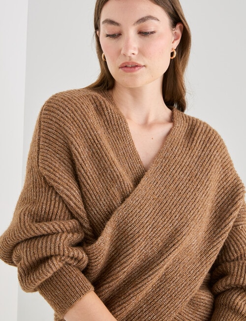 Whistle Wrap Jumper, Bronze product photo