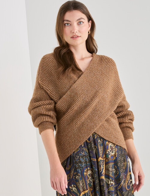 Whistle Wrap Jumper, Bronze product photo View 06 L