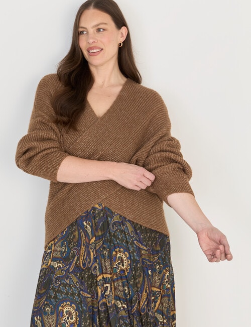 Whistle Wrap Jumper, Bronze product photo View 12 L