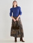 Whistle Puff Sleeve Crew Jumper, Bijou Blue product photo View 08 S