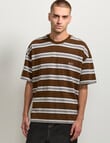 AIR SPACE Edgey Stripe Tee, Brown product photo View 02 S