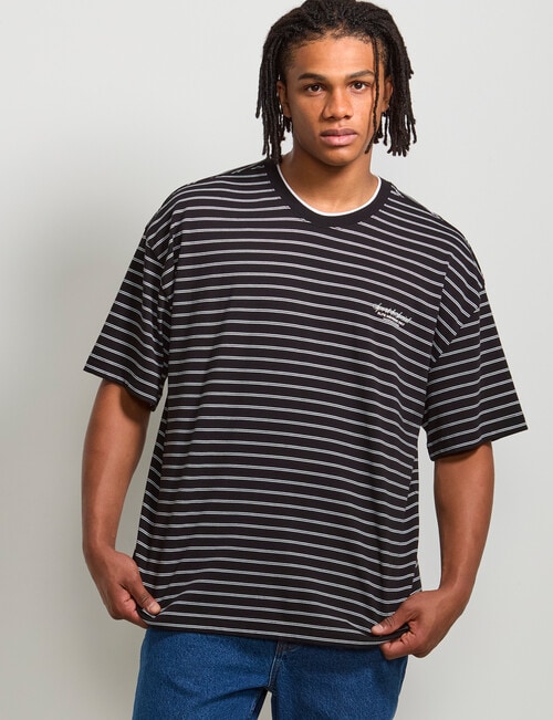 AIR SPACE City Stripe Tee, Black product photo View 02 L