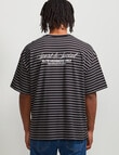 AIR SPACE City Stripe Tee, Black product photo View 03 S