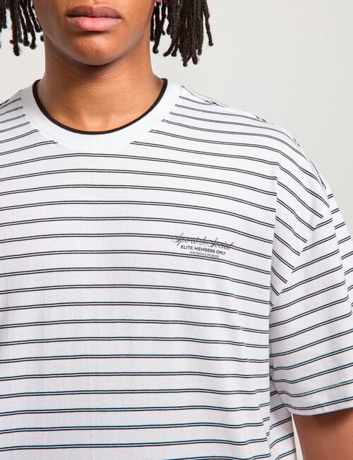 AIR SPACE City Stripe Tee, White product photo View 04 L