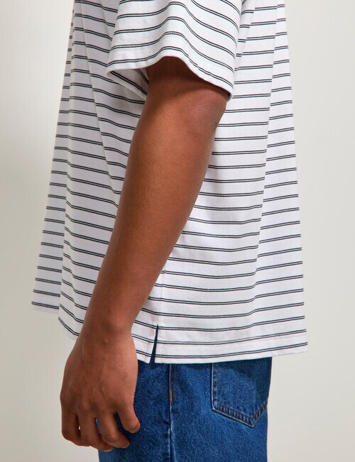 AIR SPACE City Stripe Tee, White product photo View 08 L