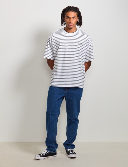 AIR SPACE City Stripe Tee, White product photo View 09 L
