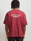 AIR SPACE City Stripe Tee, Brick Red product photo View 03 S