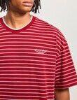 AIR SPACE City Stripe Tee, Brick Red product photo View 04 S