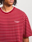 AIR SPACE City Stripe Tee, Brick Red product photo View 04 S