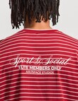 AIR SPACE City Stripe Tee, Brick Red product photo View 06 S