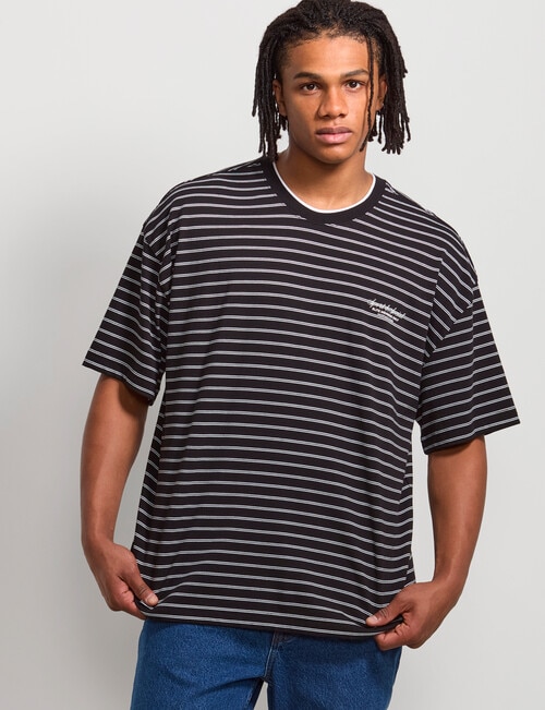 AIR SPACE City Stripe Tee, Black product photo View 02 L