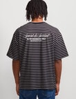 AIR SPACE City Stripe Tee, Black product photo View 03 S