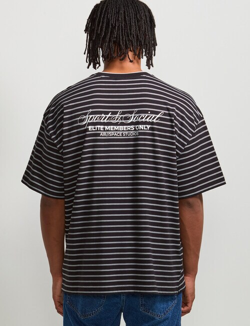 AIR SPACE City Stripe Tee, Black product photo View 03 L