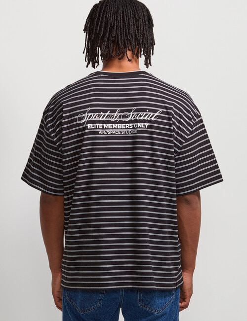 AIR SPACE City Stripe Tee, Black product photo View 03 L