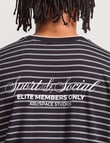 AIR SPACE City Stripe Tee, Black product photo View 07 S