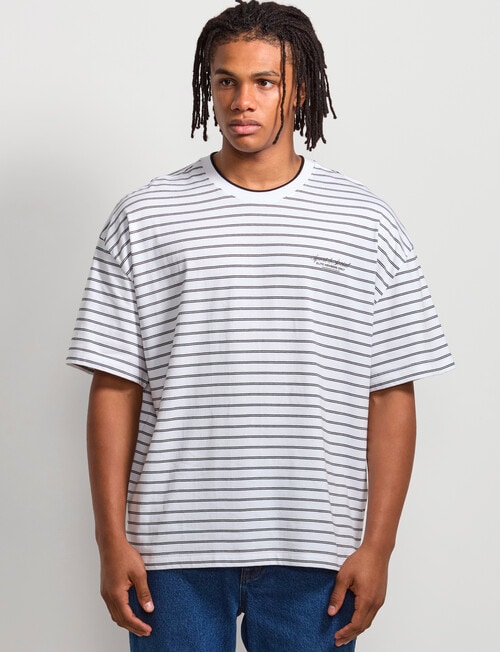 AIR SPACE City Stripe Tee, White product photo View 02 L