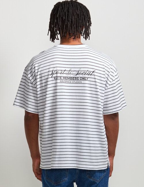 AIR SPACE City Stripe Tee, White product photo View 03 L