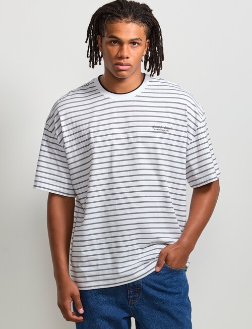 AIR SPACE City Stripe Tee, White product photo View 05 L
