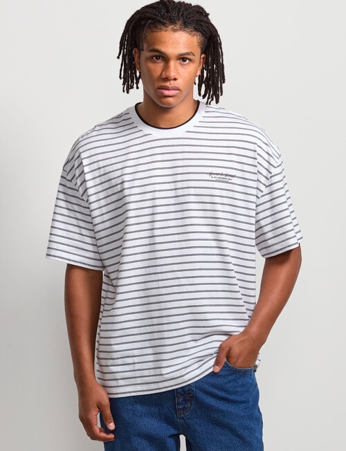 AIR SPACE City Stripe Tee, White product photo View 05 L